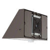 28W-70W Selectable LED Architectural Wall Pack Light with Photocell AC120-277V Dark Bronze Finish