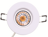 LED Gimbal 8W 3inch Recessed Dimmable Light Adjustable CCT (3K/4K/5K) Flat or Sloped Ceilings ETL