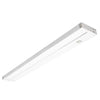 Dimmable Hardwired Under Cabinet LED Lighting, Linkable, UL Listed, Edge lit Technology, Warm White(2700k), White Finished 8" to 48"