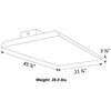 4FT Linear LED High Bay Light 425W 57451lm 0-10V dimmable UL & DLC Premium