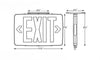 Ultra Thin LED Exit Sign, Emergency Light, Single Face, White Housing, UL