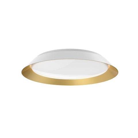 Kuzco Lighting FM43419-WH/GD-5CCT Jasper LED 19.13 inch White and Gold Flush Mount Ceiling Light