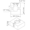 30FT Square Steel Light Pole, 5 Inch