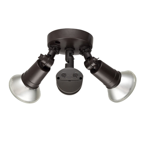 Millennium M-16002-PBZ Two Light Outdoor Security Flood Light, Powder Coated Bronze
