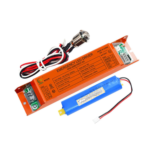 15W Split Built-In Emergency Backup Battery Driver   WSD-EMS15W27-XX