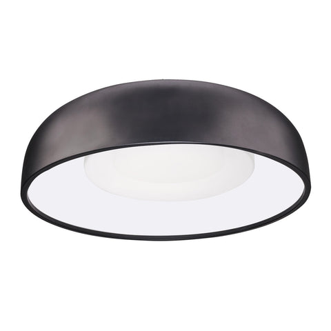 Kuzco Lighting FM13120-BK-5CCT Beacon 20 inch CCT LED Flush Mount in Black with Opal Glass