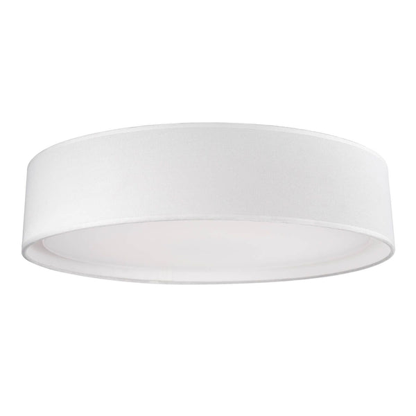 Kuzco Lighting FM7920-WH-5CCT Dalton 20 inch CCT LED Flush Mount in White with White Acrylic Diffuser, Multi-Color Temperature, Wattage 30W, Voltage 120V