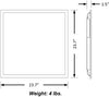 2x2 LED Back-Lit Flat Panel with Adjustable Wattage & CCT, FCC Part 15B compliant