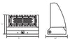 LED Adjustable Wall Pack, 40W, 100-277V, 5000K, 4800 Lumens