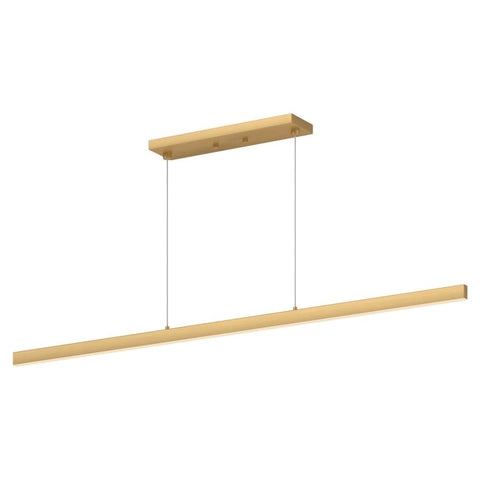 Kuzco Lighting LP10356-BG-2700K Vega 56 inch LED Linear Light in Brushed Gold with White Acrylic Diffuser, Color Temperature 2700K, Wattage 38W, Voltage 120V