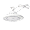 100/120/150W Wattage Selectable White Housing LED UFO High Bay Light AC 100-277V CCT 5000K | 5EHB-150W-120V-50K-SV2-W