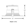 8 inch architectural LED recessed downlight, commercial grade, FCC Part 15 Class B