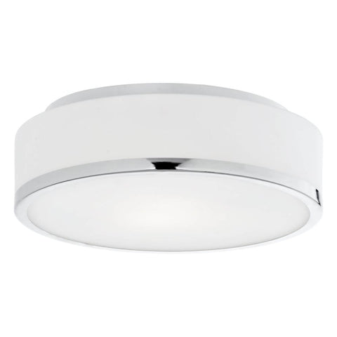 Kuzco Lighting FM6012-CH-5CCT Charlie 12 inch CCT LED Flush Mount in Chrome with Opal Glass, Multi-Color Temperature, Wattage 20W, Voltage 120V