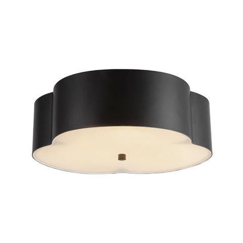 Alora Mood FM566314MB Adella 3 Light 14.13 inch Matte Black Flush Mount Ceiling Light