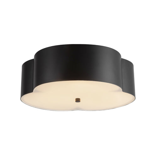 Alora Mood FM566314MB Adella 3 Light 14.13 inch Matte Black Flush Mount Ceiling Light