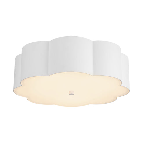 Alora Mood FM603314AW Blossom 3 Light 14.13 inch Antique White Flush Mount Ceiling Light