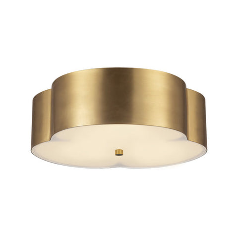 Alora Mood FM566314BG Adella 3 Light 14.13 inch Brushed Gold Flush Mount Ceiling Light