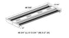 4ft Linear High Bay, 31,000 Lumens, 100W/150W/200W Selectable, 120-277V, 4000K or 5000K CCT, White Finish