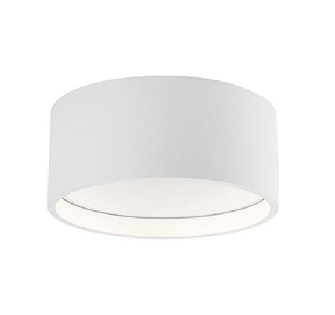 Kuzco Lighting EC18705-WH LED Trenton Outdoor LED Flush Mount Ceiling Light 120V White Finish
