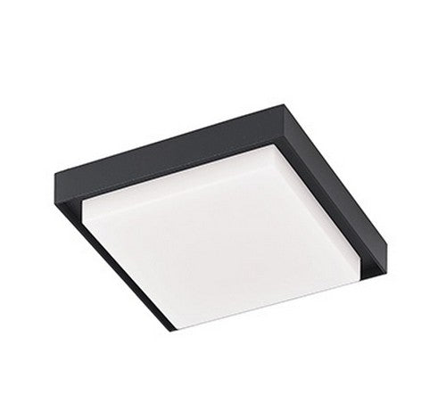 Kuzco Lighting EC34507-BK LED Outdoor Flush Mount Ceiling Light 120V Black Finish