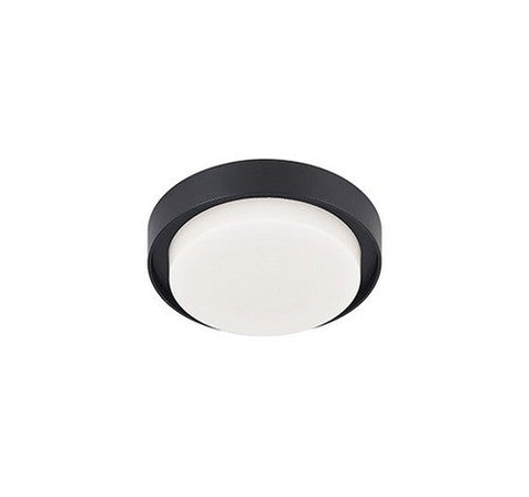 Kuzco Lighting EC44505-BK LED Outdoor Flush Mount Ceiling Light 120V Black Finish