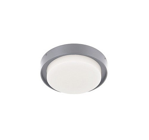 Kuzco Lighting EC44505-GY LED Outdoor Flush Mount Ceiling Light 120V Grey Finish