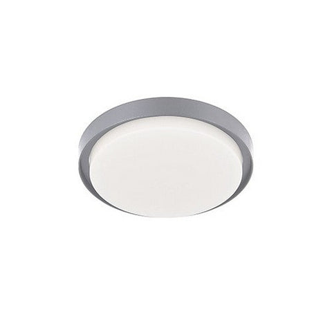 Kuzco Lighting EC44509-GY LED Outdoor Flush Mount Ceiling Light 120V Grey Finish