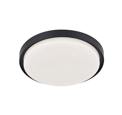 Kuzco Lighting EC44511-BK LED Outdoor Flush Mount Ceiling Light 120V Black Finish