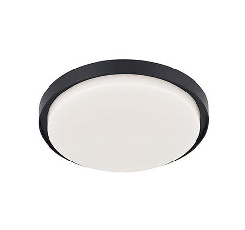 Kuzco Lighting EC44511-BK LED Outdoor Flush Mount Ceiling Light 120V Black Finish