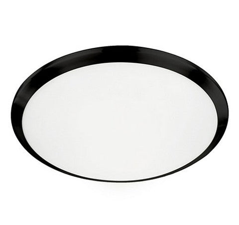 Kuzco Lighting FM1515-BK LED Malta Round Indoor Ceiling Lights 120V Black Finish