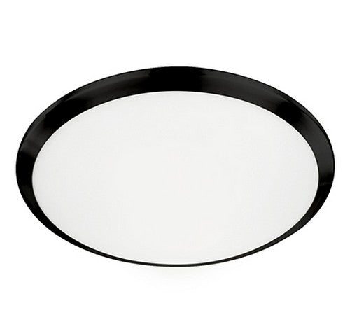 Kuzco Lighting FM1515-BK LED Malta Round Indoor Ceiling Lights 120V Black Finish