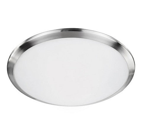 Kuzco Lighting FM1515-BN LED Malta Round Indoor Ceiling Lights 120V Brushed Nickel Finish