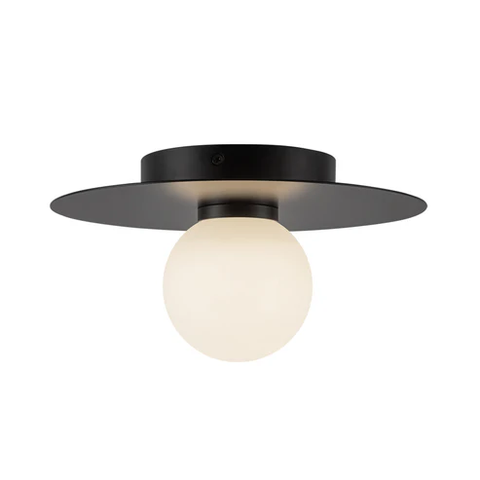 Kuzco Lighting FM15510-BK-UNV Elixir LED 9.88 inch Flush Mount Ceiling Light Black Finish