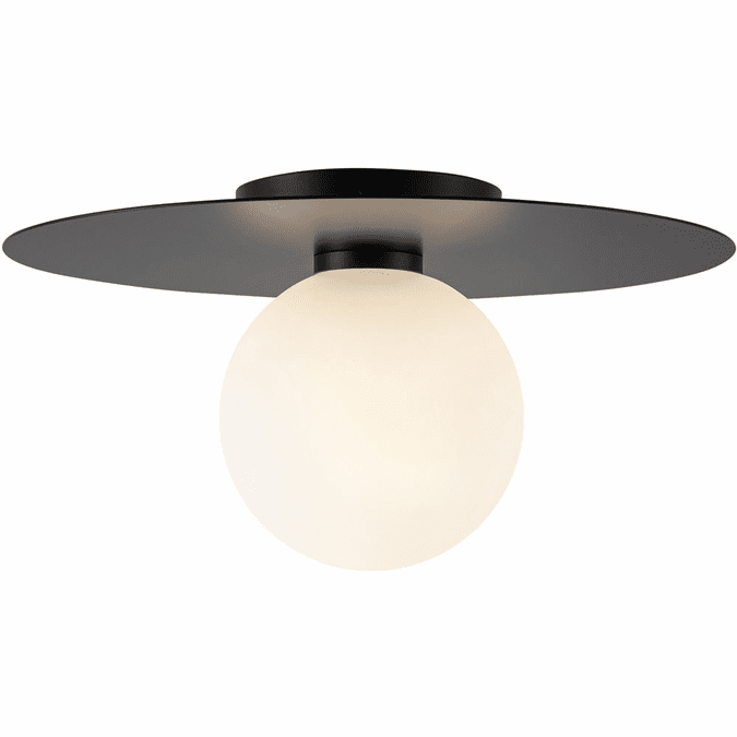 Kuzco Lighting FM15514-BK-UNV Elixir LED 14.13 inch Flush Mount Ceiling Light Black Finish