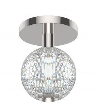 Alora Lighting FM321201PN LED Marni 6W Flush Mount Ceiling Light Polished Nickel Finish