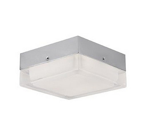 Kuzco Lighting FM3405-CH LED Dartmouth Square Flush Mount Ceiling Light 120V Chrome Finish