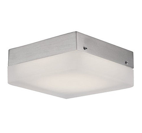 Kuzco Lighting FM3409-BN LED Dartmouth Square Flush Mount Ceiling Light 120V Brushed Nickel Finish