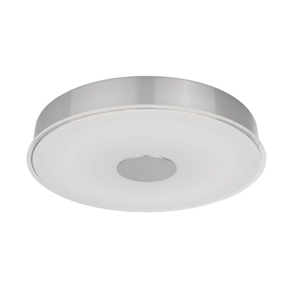 Kuzco Lighting FM7616-BN-5CCT Parker 16 inch CCT LED Flush Mount in Brushed Nickel with Frosted Glass, Multi-Color Temperature, Wattage 30W, Voltage 120V