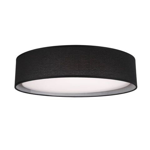 Kuzco Lighting FM7916-BK-5CCT Dalton 16 inch CCT LED Flush Mount in Black with White Acrylic Diffuser, Multi-Color Temperature, Wattage 24W, Voltage 120V