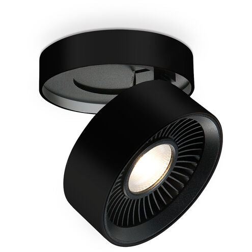 Kuzco Lighting FM9405-BK-UNV Solo LED 5 inch Flush Mount Ceiling Light Black Finish