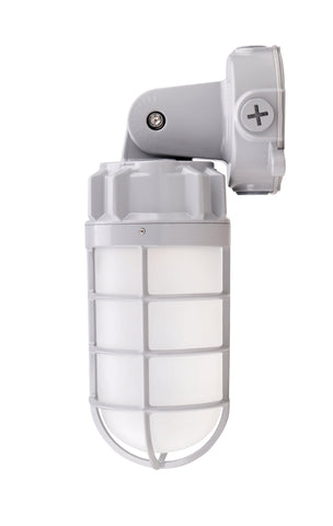 LED Vapor Tight Jelly Jar Light, 21W, 2520 Lumens, 5000K, 120-277V