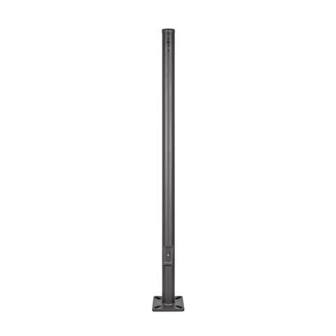 20 Foot Steel 4.5 Inch Round Light Pole Black Housing