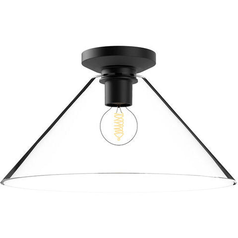 Alora Mood FM570314MBCL Salem 1 Light 14.13 inch Matte Black Flush Mount Ceiling Light