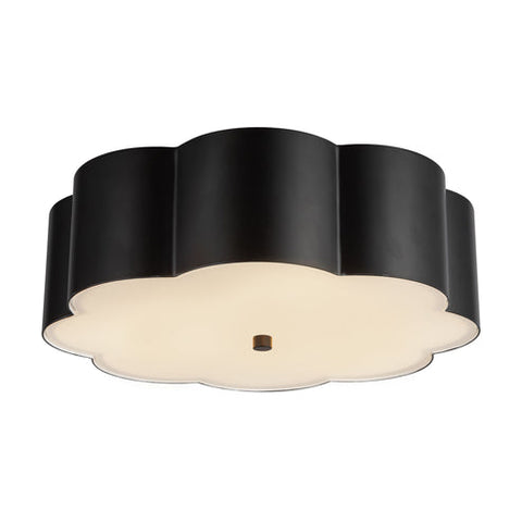 Alora Mood FM603314MB Blossom 3 Light 14.13 inch Matte Black Flush Mount Ceiling Light