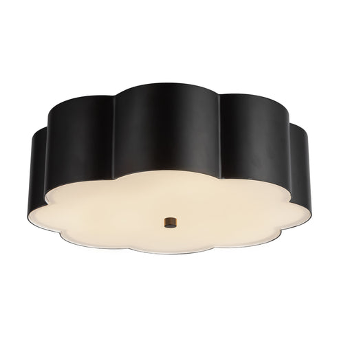 Alora Mood FM603314MB Blossom 3 Light 14.13 inch Matte Black Flush Mount Ceiling Light