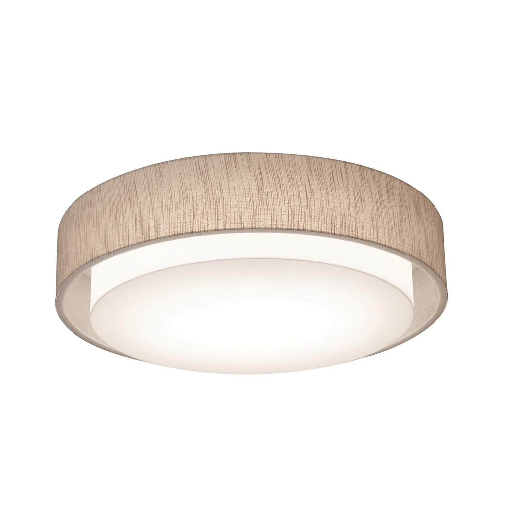 AFX Lighting SAF2332LAJUD-JT Sanibel 23 Inch CCT LED Flush Mount In Jute With Inner White Acrylic Diffuser