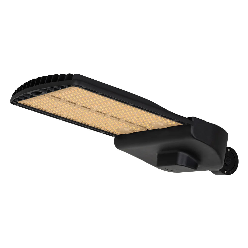 LED Shoebox Area Light, 44714 Lumen Max, Wattage and CCT Selectable, 120-277V, Black Finish