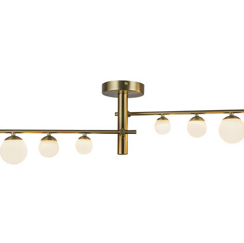 Kuzco Lighting SF55525-BG/OP Juniper LED 7.38 inch Brushed Gold Semi Flush Mount Ceiling Light