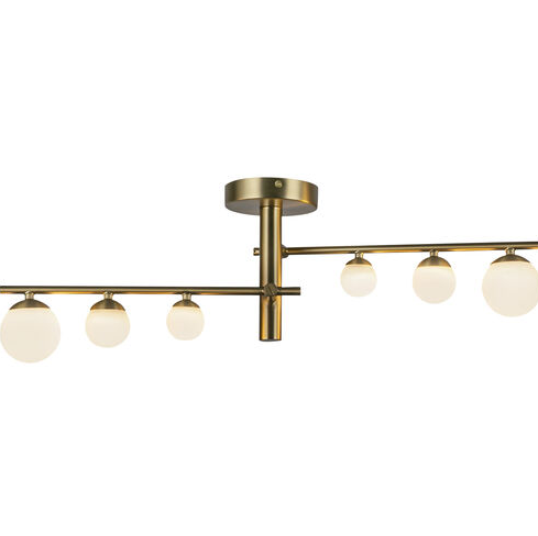 Kuzco Lighting SF55525-BG/OP Juniper LED 7.38 inch Brushed Gold Semi Flush Mount Ceiling Light