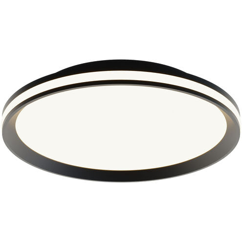 AFX Lighting SNAF16LAJD1BK 16" 36W LED Sona Flush Mount, 2300 lm, CCT Select, 120V, Black Finish